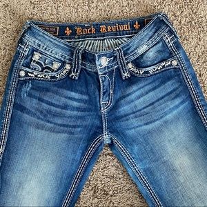 Rock revival flare jeans